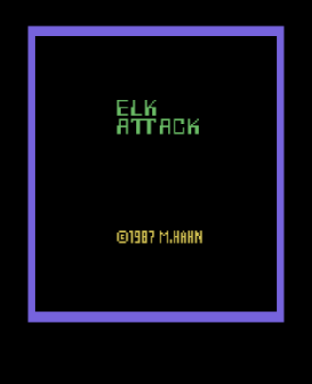 Elk Attack Title Screen